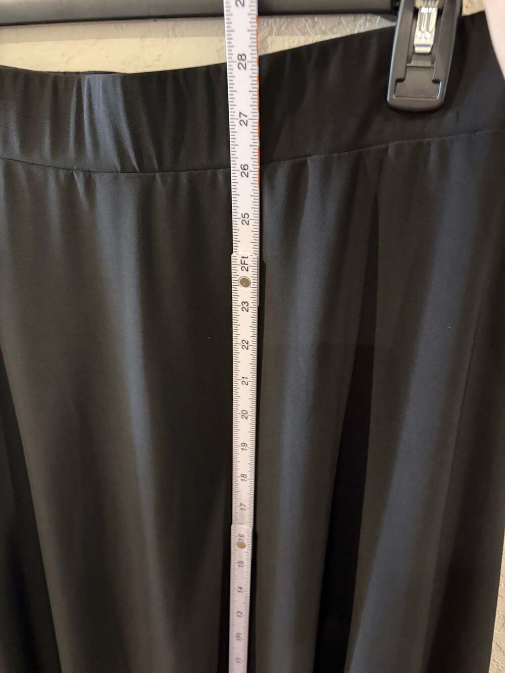 Avenue VIP knits Black Laser Cut-out Hem A-Line Skirt - Picture 4 of 6
